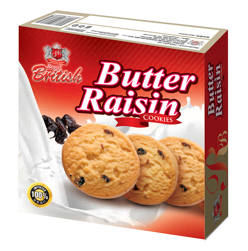 GPR Royal British Butter Raisin Cookies 80g