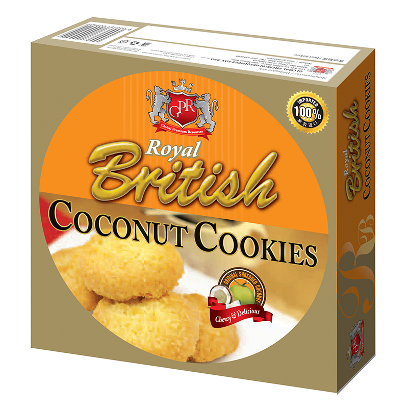 GPR Royal British Coconut Cookies 80g Box
