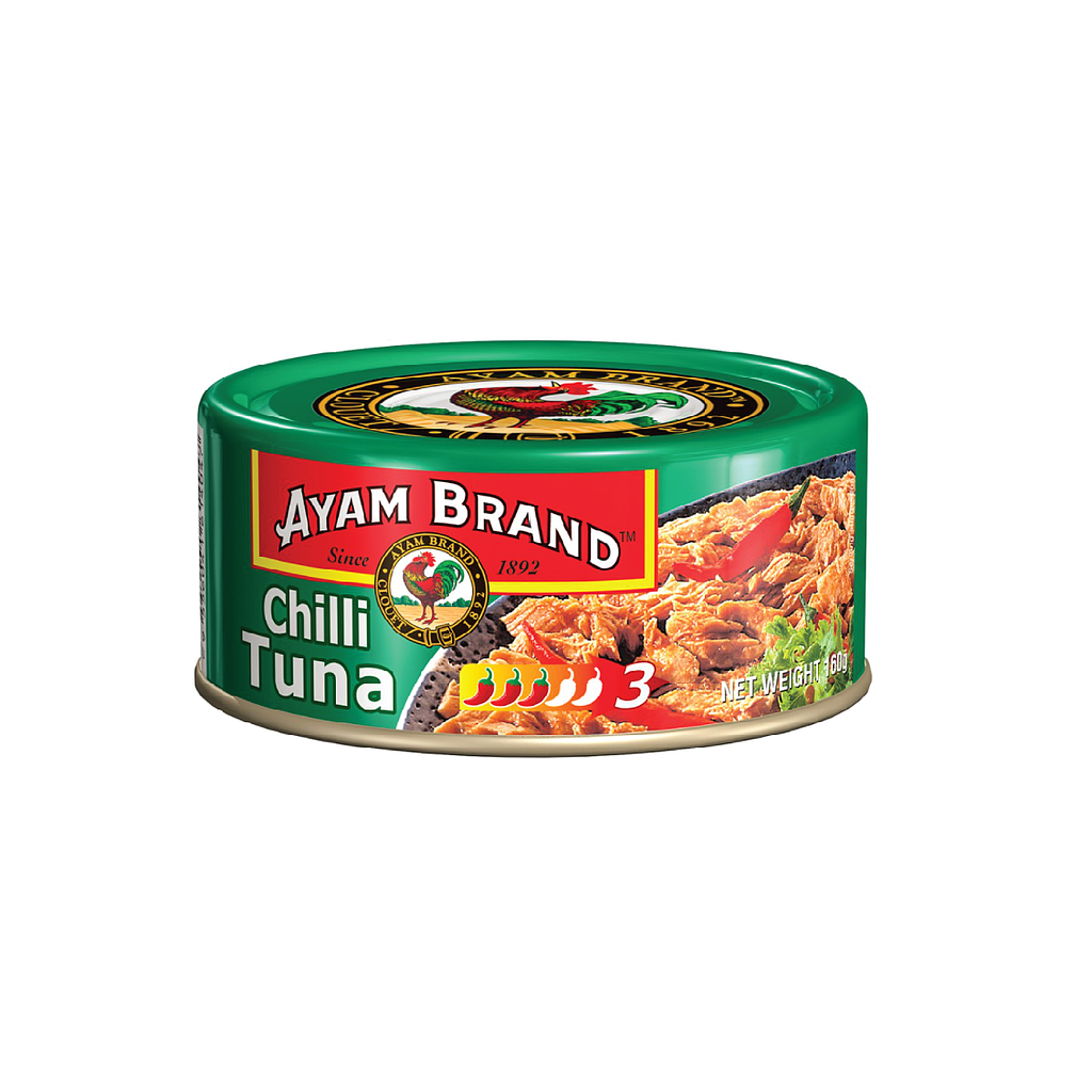 Ayam Brand 3x Hot Tuna 160g (Dark Green)