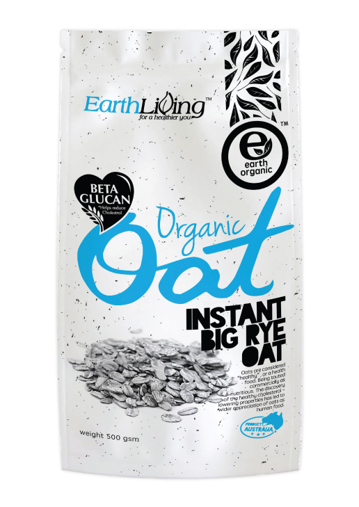 Earth Living Organic Instant Big Rye Oat 500g