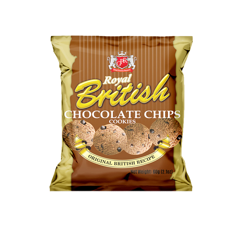 GPR Royal British Chocolate Chips Cookies 60g 013